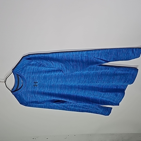UNDER Armour coldgear medium blue compression athletic long sleeve shirt - Picture 2 of 6